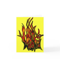wicked flame note card