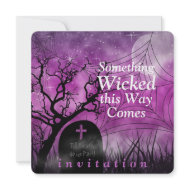 Wicked Fun Halloween Wedding Invitation