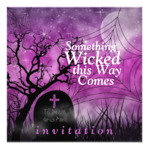 Wicked Fun Halloween Wedding Invitation