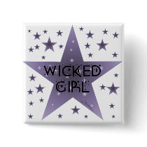 Wicked Girl buttons