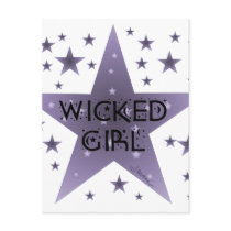 Wicked Girl postcards by Jaenne Wicked Girl postcards