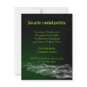 Wicked green smoke Halloween gothic invitation invitation