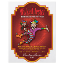 Wicked Jester Vodka Flyer Design