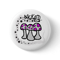 Wicked Mushroom buttons by toxiferous Wicked Mushroom buttons