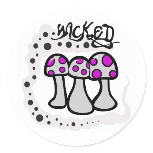 Wicked Mushroom sticker