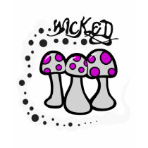 Wicked Mushroom T-Shirt by toxiferous Wicked Mushroom T-Shirt