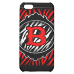 wicked red zebra initial letter B Cover For iPhone 5C