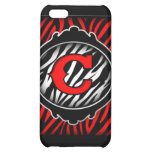 wicked red zebra initial letter C Case For iPhone 5C