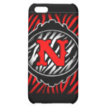 wicked red zebra initial letter N iPhone 5C Case