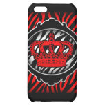 wicked red zebra royal crown symbol cover for iPhone 5C