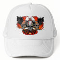 Wicked Skulls Wings Flames Phoenix Baseball Hat
