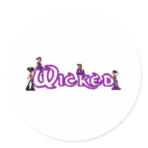 WICKED ROUND STICKER