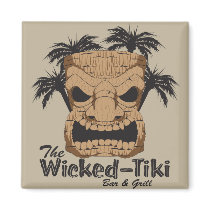 Wicked Tiki Bar Magnet