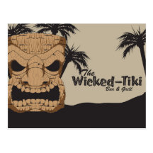 Wicked Tiki Bar Postcards