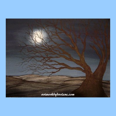 WICKED TREE PRINT by artworkbydarlene