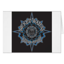 Wicked Waters works of art apparel, clothes, gifts Greeting Card