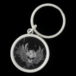 Wicked Winged Skull keychains
