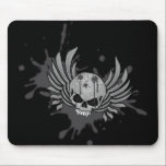 Wicked Winged Skull mousepads
