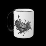 Wicked Winged Skull mugs