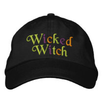Wicked Witch embroidered hats