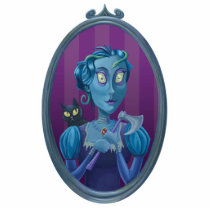 wicked witch ghost in mirror photo sculptures
