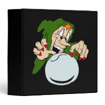 Wicked witch with crystal ball binders
