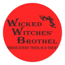 Wicked Witches' Brothel stickers