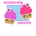 Wickedly Sweet Kawaii Cupcakes DARK T-Shirt