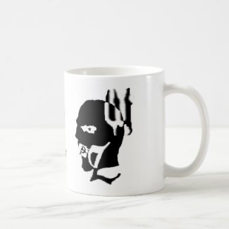 wickedzombies.com logo mug B%W