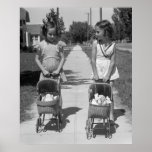 Wicker Doll Buggy, 1941 Posters