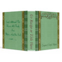 Wicker Recipe Book-Fully Customizable Text binders