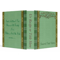 Wicker Recipe Book-Fully Customizable Text binders