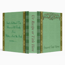 Wicker Recipe Book-Fully Customizable Text binders