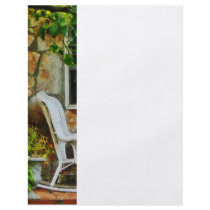 Wicker Rocking Chair on Porch Custom Flyer
