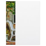 Wicker Rocking Chair on Porch Letterhead Design