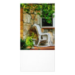 Wicker Rocking Chair on Porch Photo Card