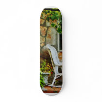 Wicker Rocking Chair on Porch Custom Skate Board