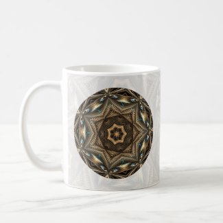 Wicker Star Custom Mandala Mug mug