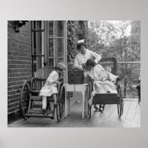 Wicker Wheelchairs, 1920s Print