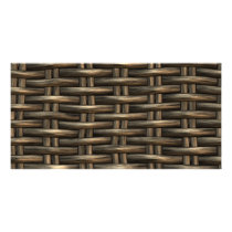 wicker work pattern custom photo card