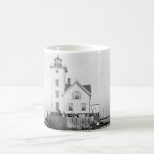 Wickford Harbor Lighthouse Coffee Mugs
