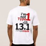 Wicking - Men's Type 1 Diabetes Half-Marathoner - t-shirts