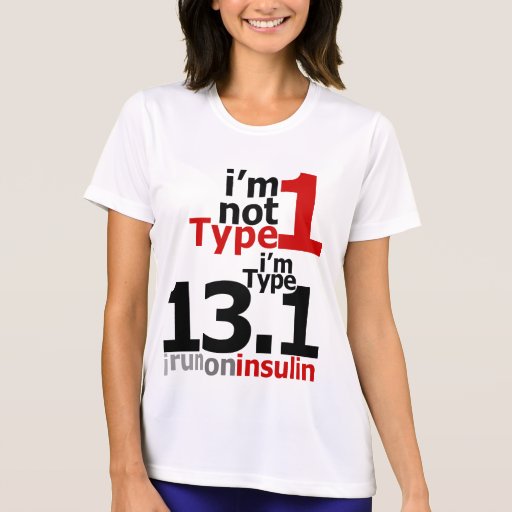 Wicking Women's Type 1 Diabetic HalfMarathoners Tees