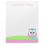 Widdle Owl Stationery-Letterhead