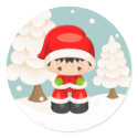 Widdle Wonders Santa Boy - Envelope Seal sticker