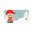 Widdle Wonders-Santa Boy-Gift Tag label