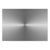 wide circular steel business cards