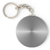 wide circular steel key chains