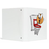 Wide eyed basketball 3 ring binders