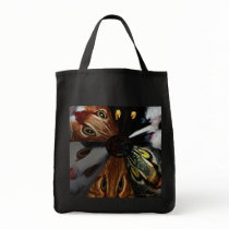 Wide-Eyed Cats Tote bags